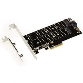 M.2 PCIe Dual-Interface Card – SATA ou PCIe, High/Low Profile