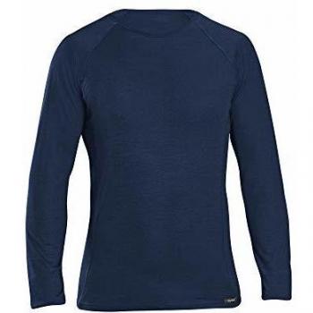 Cappuccio di Corsa Merino‑Wool + Polifibro, Manica Prolungata, Nero Blu Oscuro