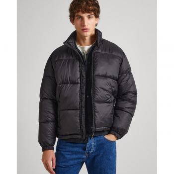 Abrigo de Hombre Victor en Color Negro Pepe Jeans