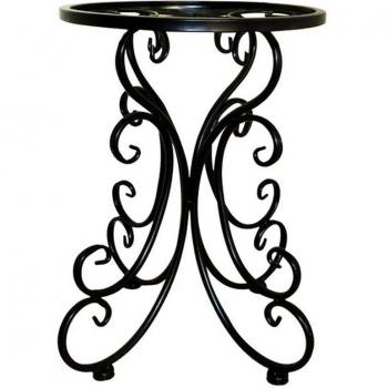 Single Wrought Iron Flower Stool