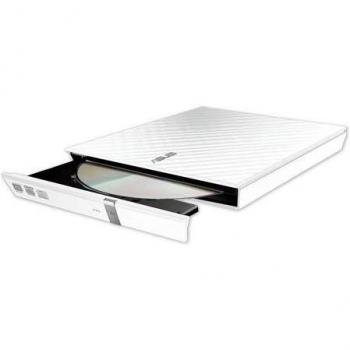 Externer Slim DVD Brenner Asus SDRW-08D2S-U Lite, weiß, USB 2.0, 8x DVD+/-R, 6x DVD+/-RL, 5x DVD-RAM