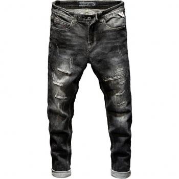 KSTUN Hochwertige Zerrissene Jeans für Männer