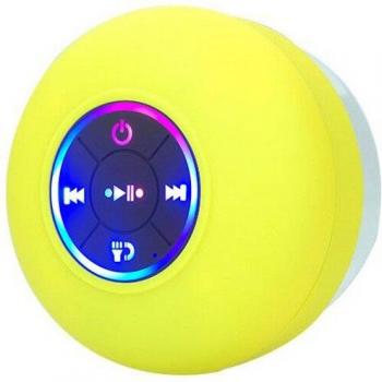 Altavoz Q9 resistente al agua, Bluetooth, con luces LED y manos libres para uso en coche y ducha