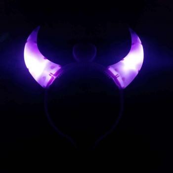 Diadema de Halloween con Cuernos Iluminados
