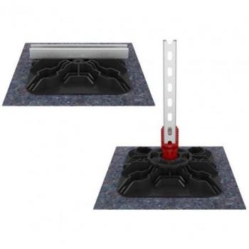 Base Fischer FFRB per tetti piani 340x340mm (2pz)