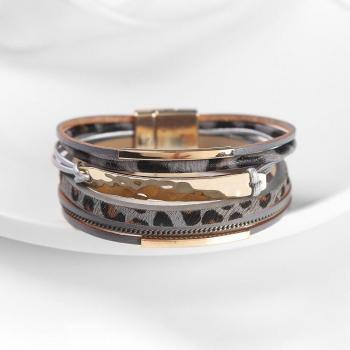 Animal Print Multilayer Wrap Bracelet