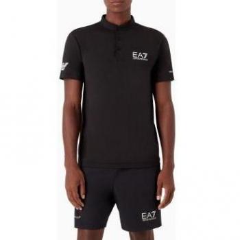 EA7 Men's Black T-Shirt, Size S