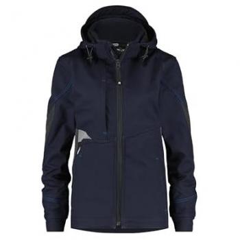 Dassy Gravity Women Softshell‑Jacke für Damen – Nachtblau & Anthrazit, S