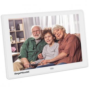 RegenMoudal Bilderrahmen 10 – 1080P Ultra-Breitbild mit SD/USB‑Support