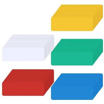 Marqueurs magnétiques de nom en plastique durable 60 packs
