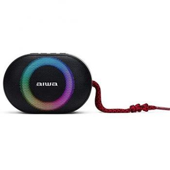 Aiwa BST-330RD Enceinte TWS Bluetooth Compacte, Durable et puissante avec Technologie Hyperbass, 1