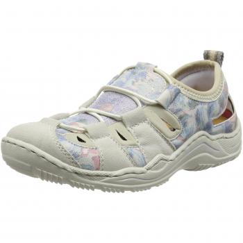 Rieker Damen L0561 Sneakers, 38 EU, Weiß