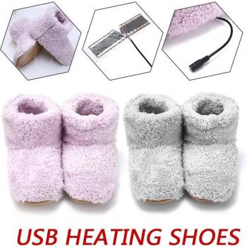 Plush USB Warmer Slippers