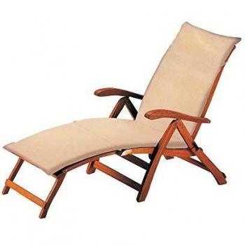 Lettino sdraio cm.183 x 44-spessore cm.5 ecrù con confezione di 2 pezzi