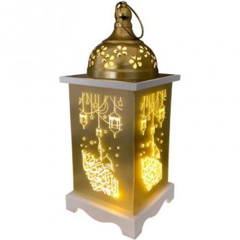 Luz LED de madera para celebración de Ramadán