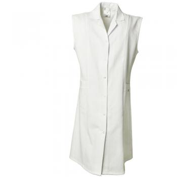 Planam Damen Mantel ohne Arm Größe 44 reinweiß