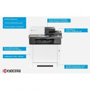 Kyocera ECOSYS M5526cdn/a – stampante multifunzione laser a colori A4 duplex, 250