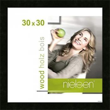Nielsen Holz Bilderrahmen, 30x30 cm, Schwarz