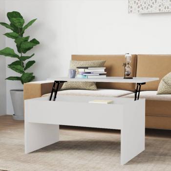 VidaXL Mesa de centro madera ingeniería 80x50,5x41,5 cm Blanco