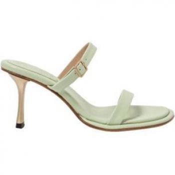 Sandalias de piel Neosens para mujer S3194 Nappa verde con tacón alto