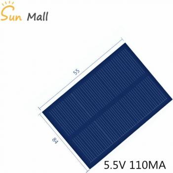 Panel Solar 5.5V 100MA para Kits de Ciencia y Tecnología 84*55MM