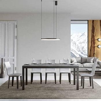 Table Extensible 90x160/420 Cm Everyday Evolution Ciment Structure Anthracite