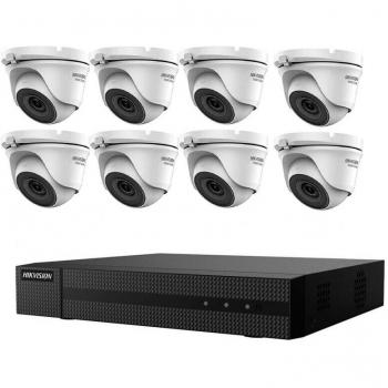 Kit de Sécurité 8 Caméras Dome IP Hikvision 2 Mpx NVR 8 Canaux