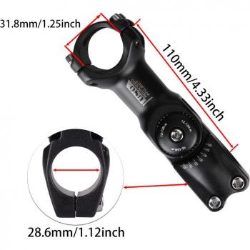 UNO Power Adjustable Stem 25.4/31.8mm for Bicycles