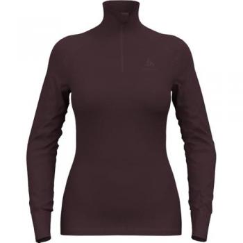 Odlo TeeZipper Active Warm Femme XL Bordeaux