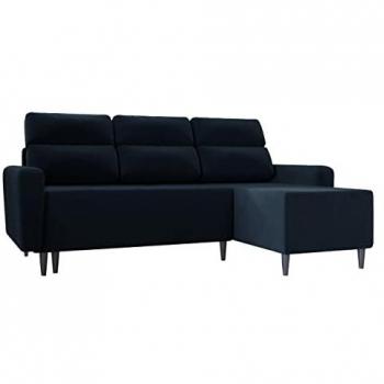 MOBILIER1 Sofá rinconero Stamford 102, Itaka 11, Función de descanso, Caja de ropa de cama, 236x148x99cm