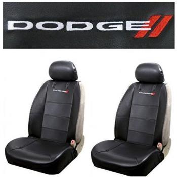 Luxuriöse Sitzbezüge für Dodge Fahrzeuge mit besticktem Dodge Logo