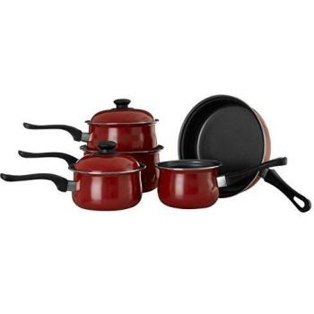 Premier Housewares Steel Pan Set Pots And Pans Sets Non Stick Kitchen Set Pans 5