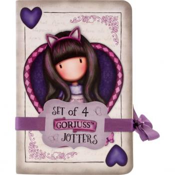 Notizbuch-Cheshire Cat Kollektion – 4 Stück (Gorjuss)