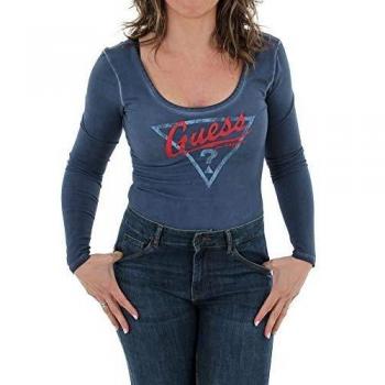 Donna Guess Maglia Lunga Blu L