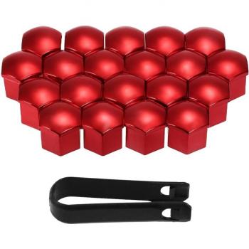 20 Pcs Lug Nut Cover Caps for 17mm Nuts with Dismantling Tool
