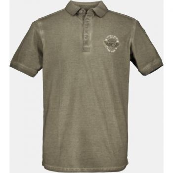 Polo uomo 3XL marrone piqué cotone JP1880