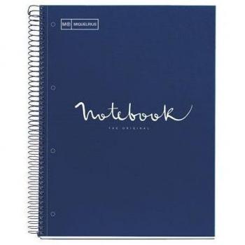 Caderno Espiral Miquelrius 1 Emotions – Capa Din A4 80 Folhas 90g, Quadrícula 5 mm Azul