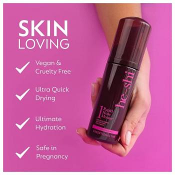 Mousse He‑Shi Express: Bronceado Dorado y Oscuro en una Hora