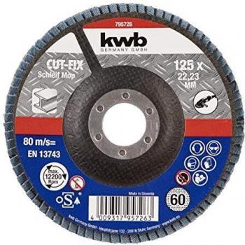 Disque Abrasif KWB 125 mm x 22 mm Meule à Graver 60