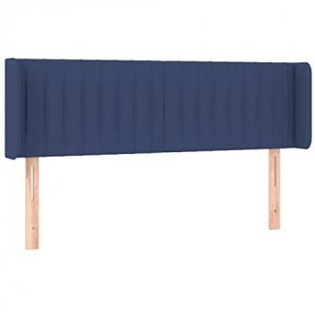 Tête de lit à éclairage LED bleu 147x16x78/88 cm