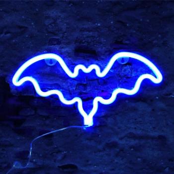 Bat Shaped Neon Wall Light