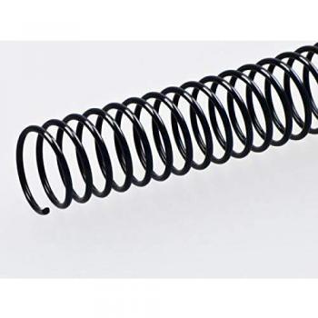 Espirali Rilegatura Metalliche 22 mm Nere (100 Unità)