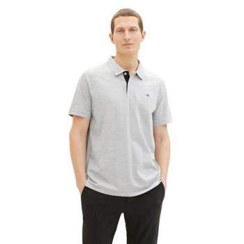 Herren Poloshirt von TOM TAILOR, grau, 95% Baumwolle