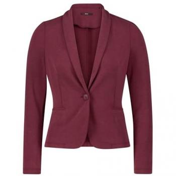 Zero Damen Blazer Jerseyblazer mit Paspeltaschen, rot