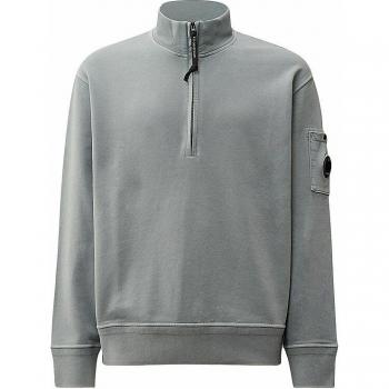 CP Company Troyer Sweatshirt Herren, Hellgrau, Größe M – 18 cm