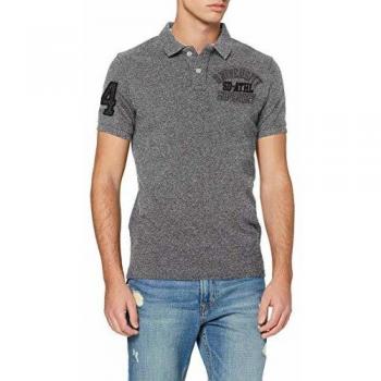 Polo Superdry Superstate S/s, Gris (Graphite Grit Uz4)