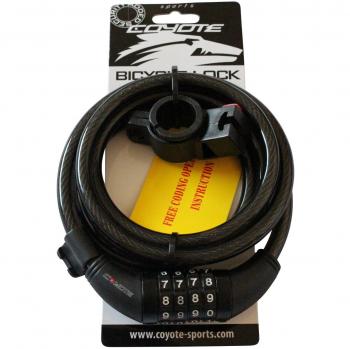 Coyote 10mm 1800mm Combo Coil Security Lock