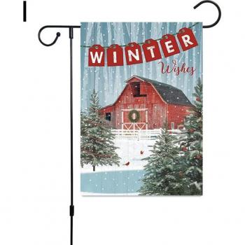 Drapeaux Hiver Joyeux Festival Ménage Suspendus