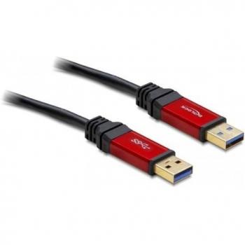 Delock USB-Kabel USB 3.2 Gen1 A-Stecker auf A-Stecker 2 m Rot