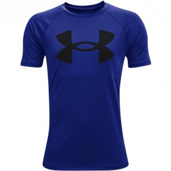 Under Armour Herren Kurzarm-T-Shirt Tech Big Logo Blau